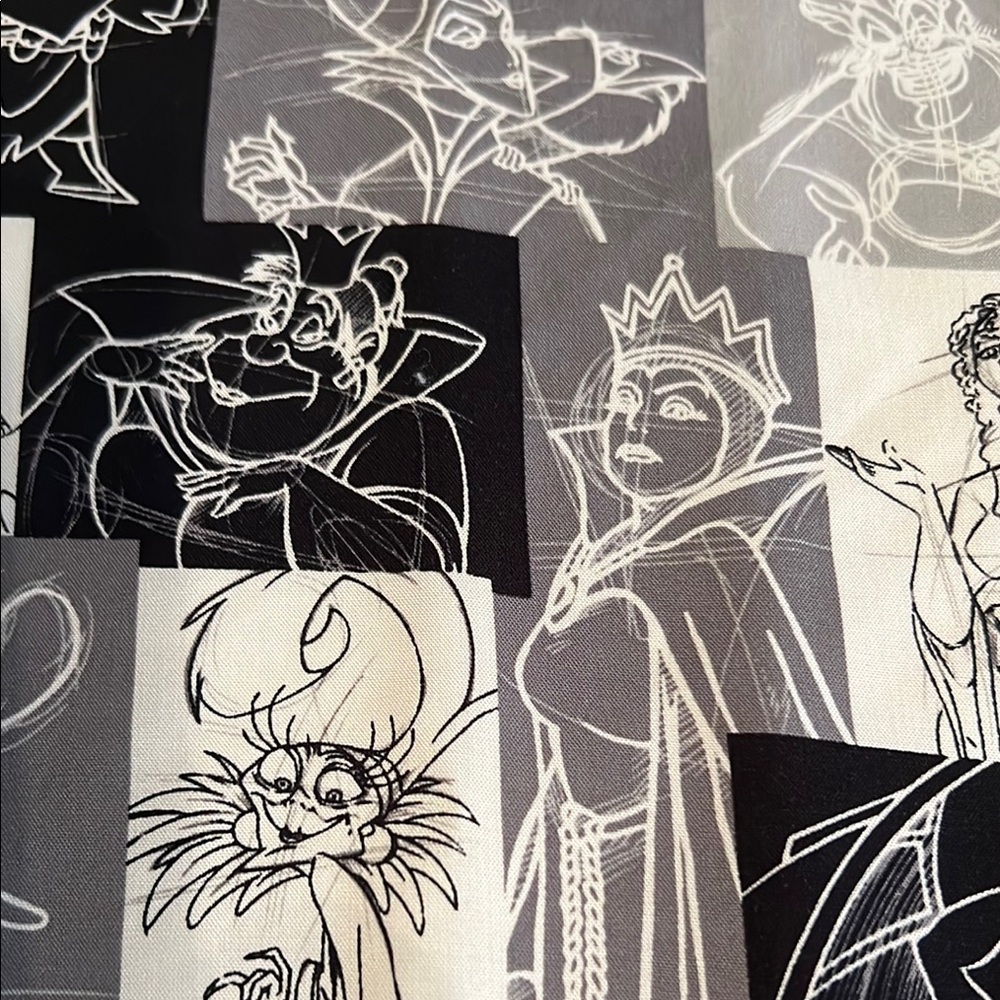 Disney Villains Black and Grey Scarf - Picture 6 of 8